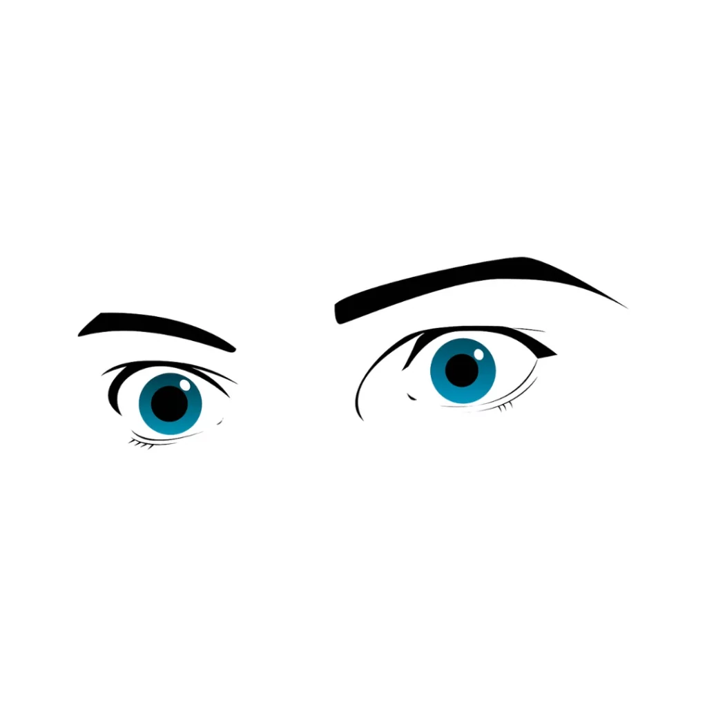 Consumer Insight - der Blick ins Kundengehirn. Illustration von einem blauen Augenpaar
